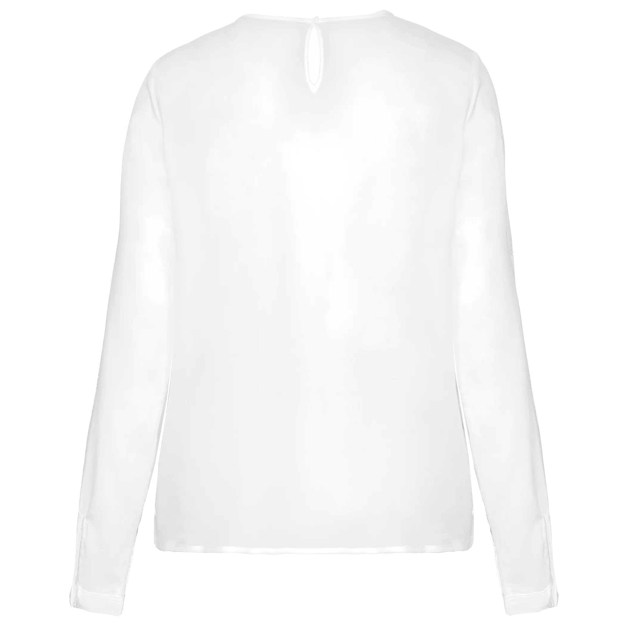 Blusa crepe manga larga mujer