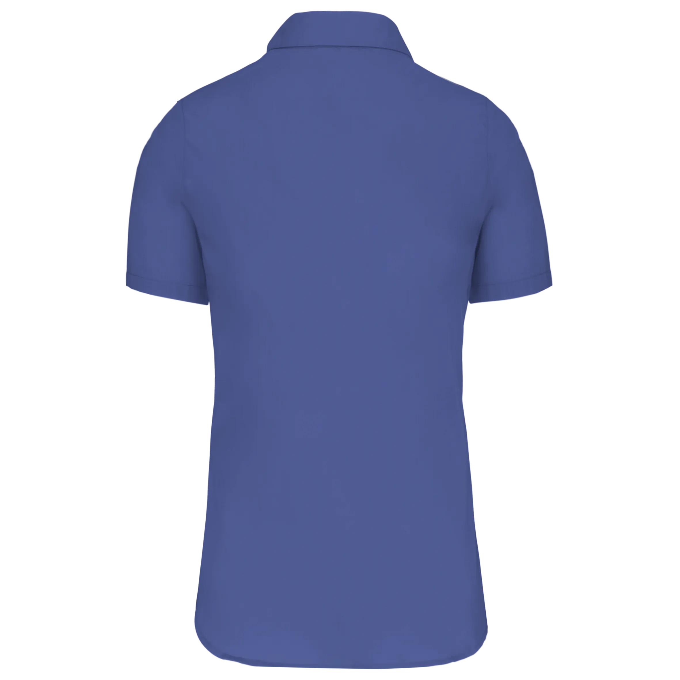 Camisa popelina manga corta mujer
