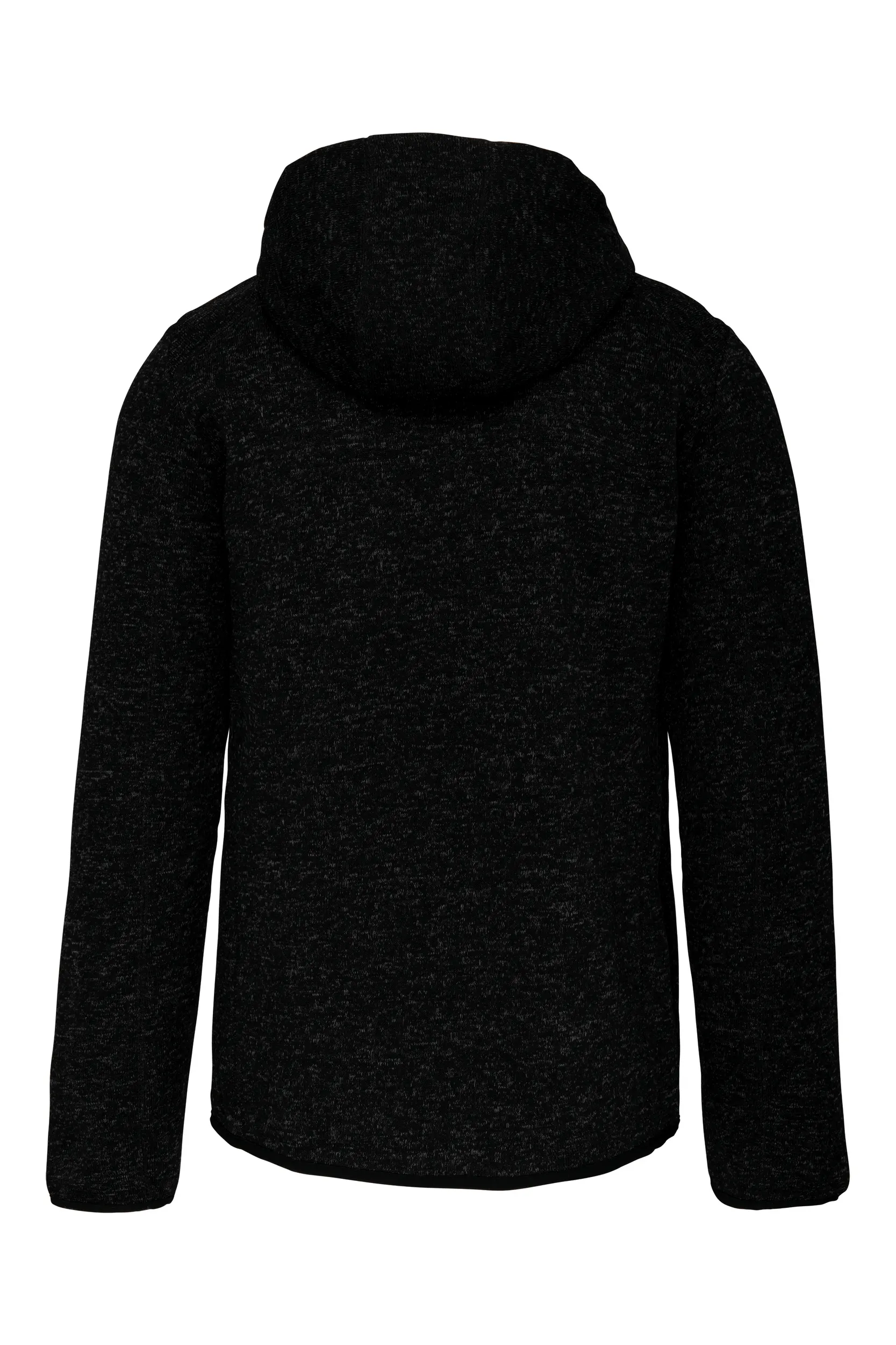 Chaqueta jaspeada con capucha mujer