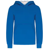 Sudadera capucha contrastada niños