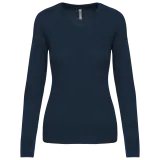 Jersey cuello de pico mujer
