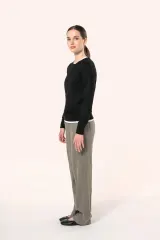 Jersey Supima® cuello redondo mujer