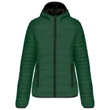 Chaqueta acolchada y ligera con capucha mujer