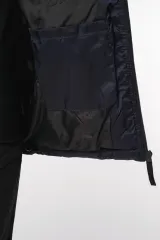 Parka acolchada bicolor con capucha unisex