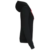 Sudadera capucha y cremallera contrastada mujer