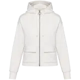 Sudadera ecorresponsable con cremallera y capucha French Terry mujer