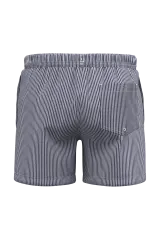White / Navy Blue Stripes