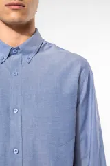 Camisa oxford manga larga hombre