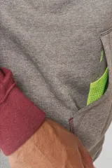Sudadera bicolor con capucha adulto