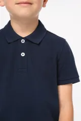 Polo ecorresponsable de punto piqué infantil