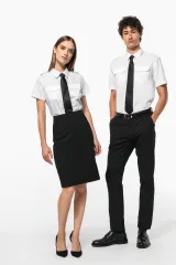 Camisa piloto manga corta hombre
