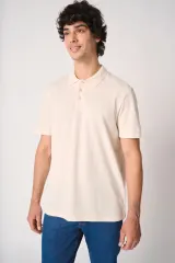 Polo punto piqué hombre