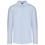 Camisa popelina manga larga hombre