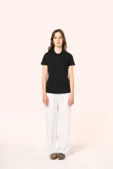 Polo Supima® manga corta mujer