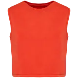 Camiseta crop ecorresponsable sin mangas mujer
