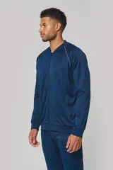 Chaqueta de deporte con cremallera y ribete - Unisex