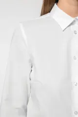 Camisa popelina de polialgodón de fácil cuidado para mujer