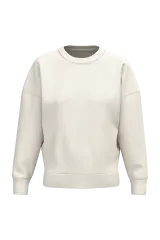 Sudadera ecorresponsable cuello redondo hombros caídos mujer