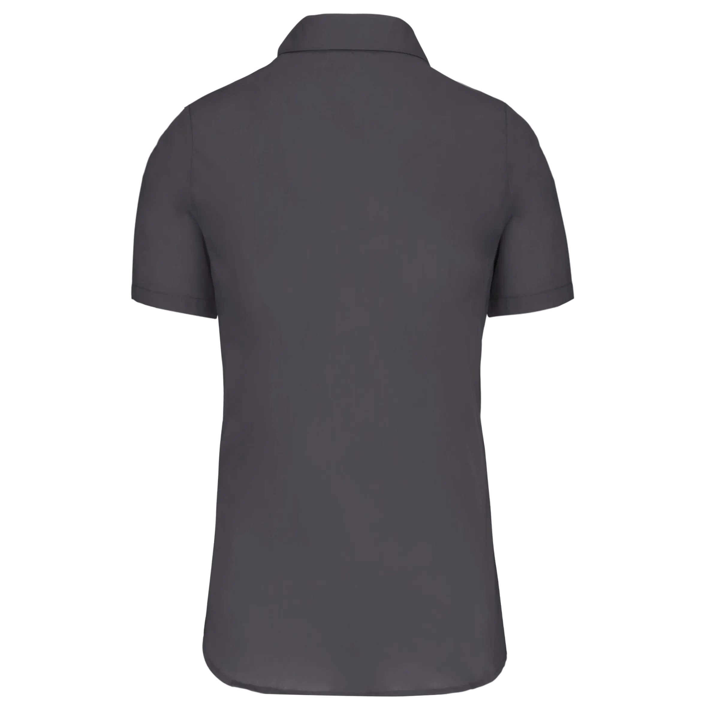 Camisa popelina manga corta mujer
