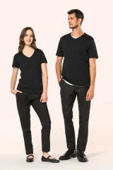 Camiseta Supima® cuello de pico manga corta hombre