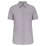 Camisa popelina de polialgodón manga corta de fácil cuidado mujer