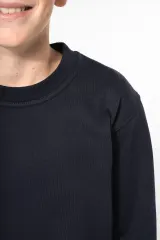Sudadera reciclada cuello redondo infantil
