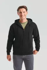 Sudadera Premium cremallera y capucha hombre (62-034-0)