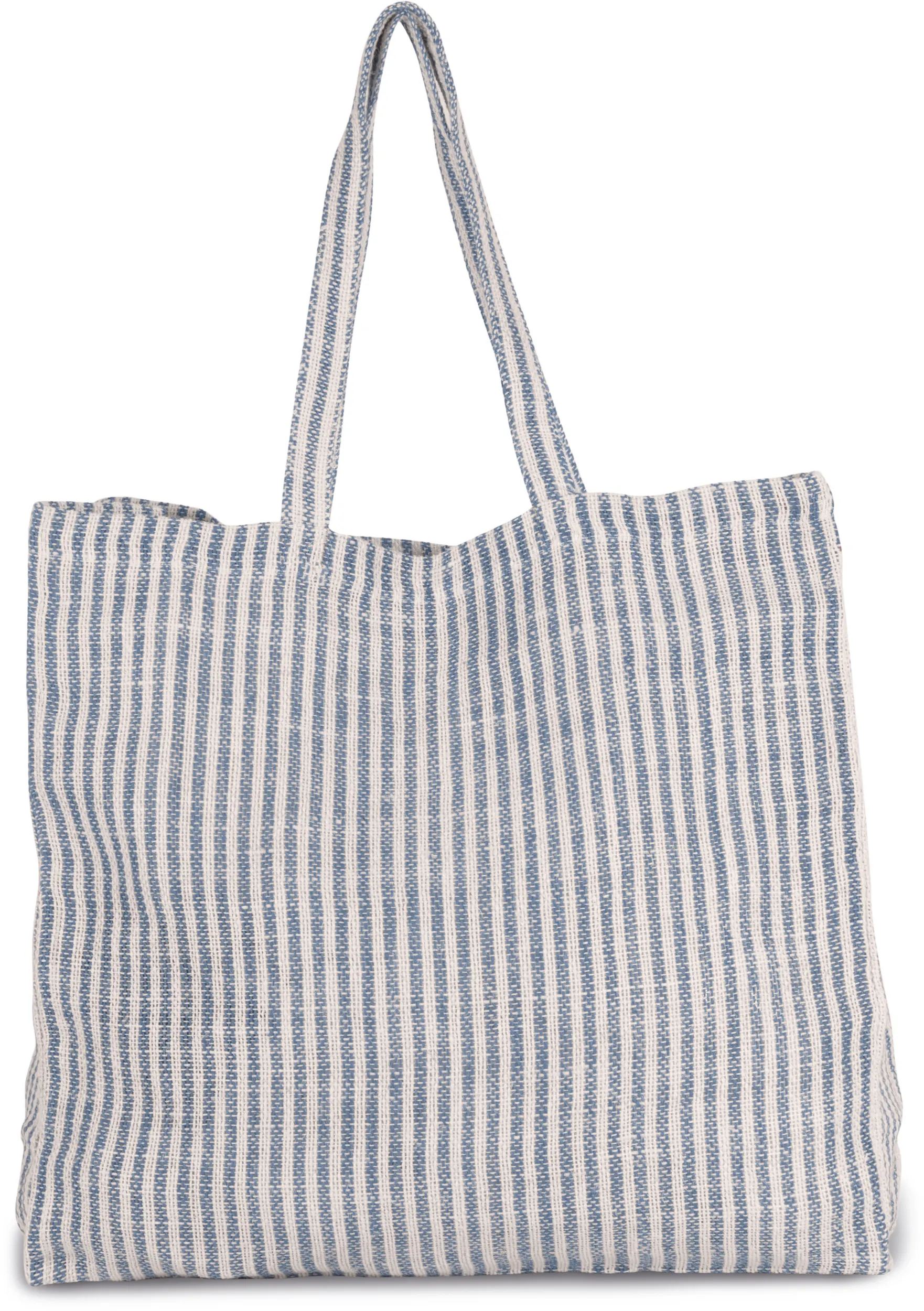 Bolsa shopper de juco a rayas
