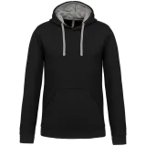 Sudadera capucha contrastada hombre