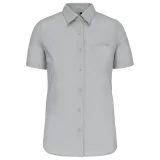 Camisa popelina manga corta mujer