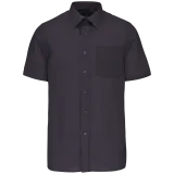 Camisa popelina de polialgodón manga corta de fácil cuidado hombre