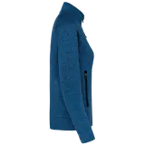 Chaqueta jaspeada con cremallera mujer