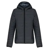 Chaqueta acolchada y ligera con capucha mujer