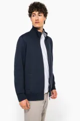Chaqueta de felpa con cremallera hombre