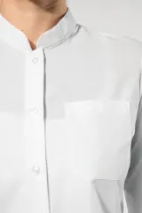 Camisa cuello mao manga larga mujer