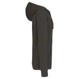 Sudadera capucha y cremallera contrastada
