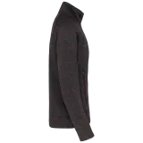 Chaqueta jaspeada con cremallera hombre