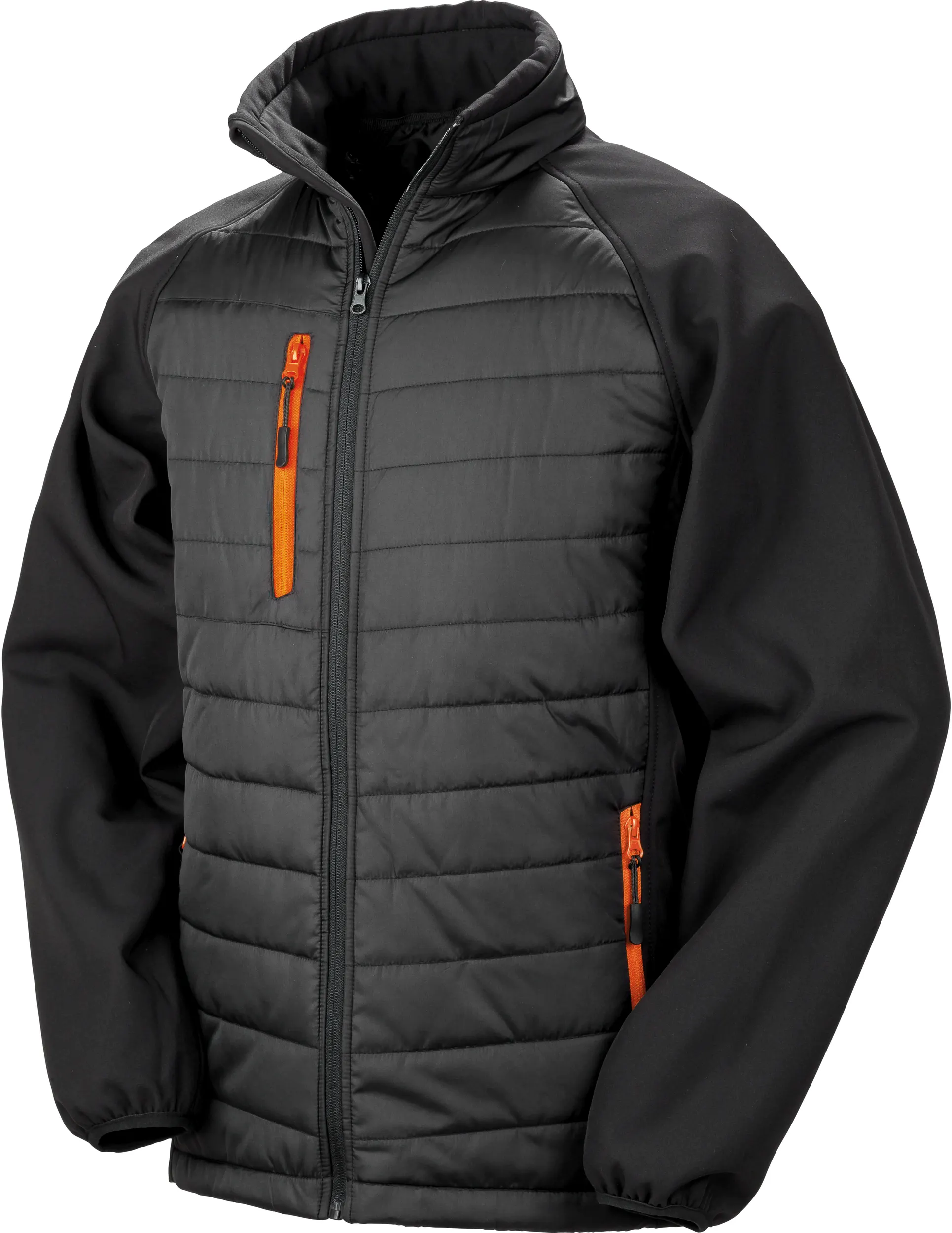 Chaqueta Softshell Black Compass acolchada reciclada