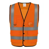 Chaleco con botones de alta visibilidad Eco Superior