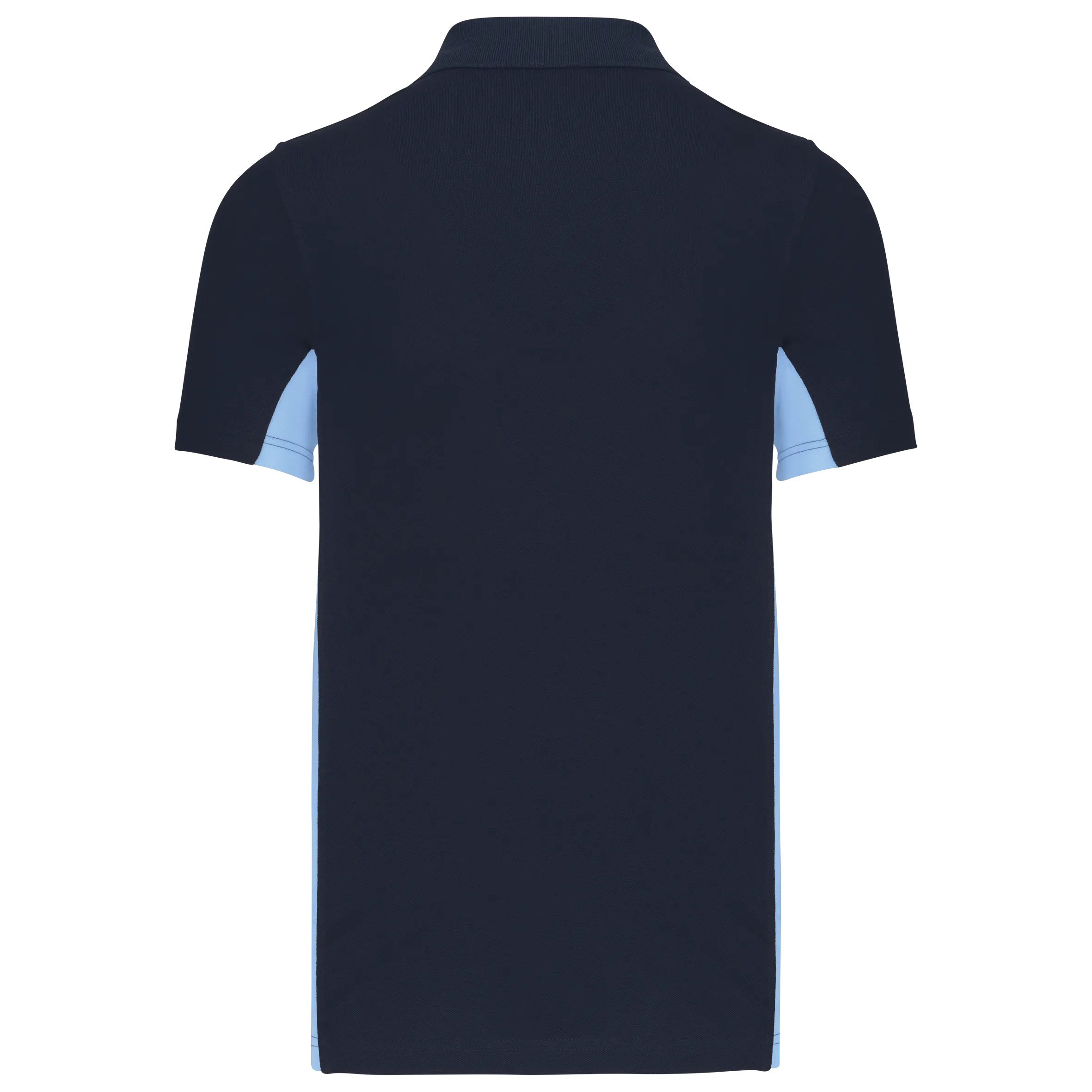 Polo de punto piqué manga corta bicolor hombre