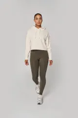 Sudadera crop con capucha mujer