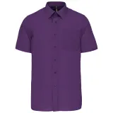 Camisa popelina de polialgodón manga corta de fácil cuidado hombre