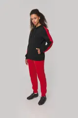 Sudadera de equipo bicolor con capucha unisex