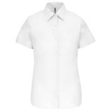 Camisa oxford manga corta mujer