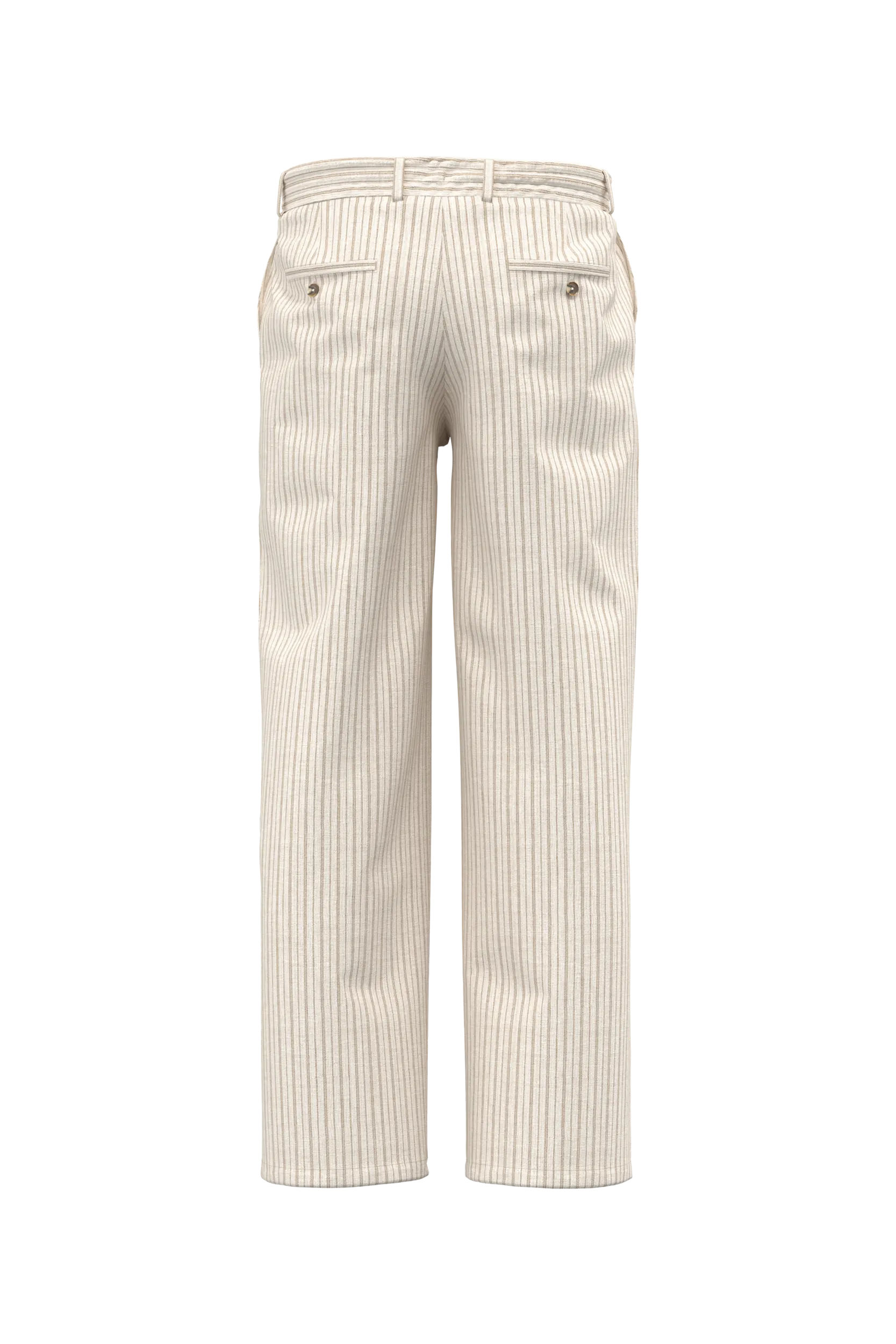 Pantalón a rayas de lino para hombre
