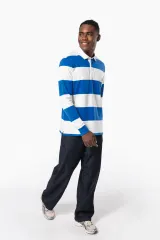 Polo a rayas manga larga unisex