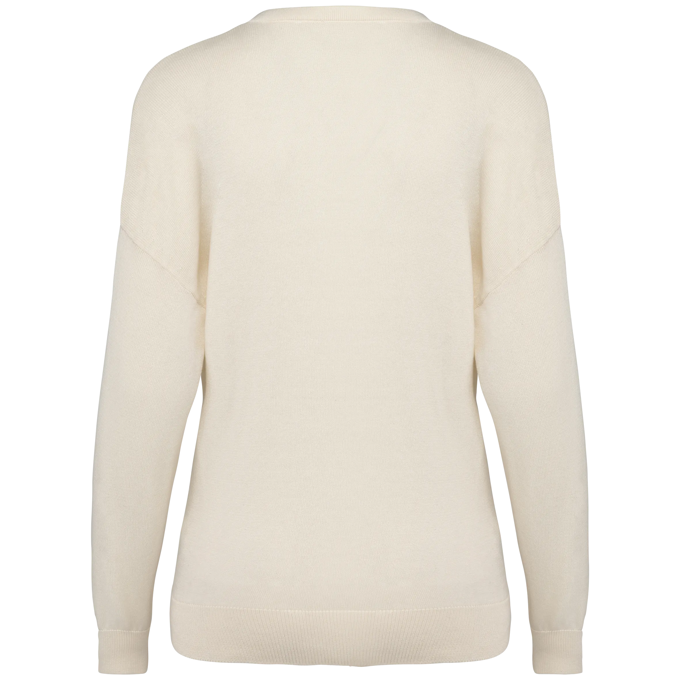 Jersey ecorresponsable cuello de pico de lyocell mujer