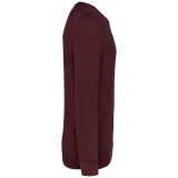Sudadera algodón orgánico con cuello redondo y mangas raglán de hombre