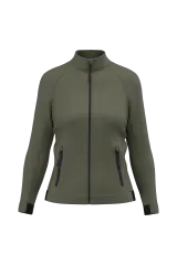 Chaqueta cuello alto mujer