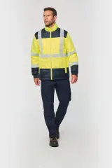 Parka de seguridad reciclada 4 en 1 unisex